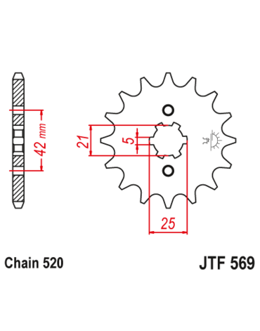 Звезда ведущая JTF569 16