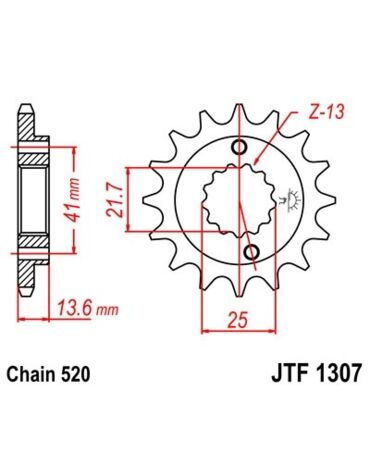 Звезда ведущая JTF1307.15