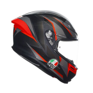 AGV Шлем K6 S Slashcut Black Grey Red - миниатюра 4