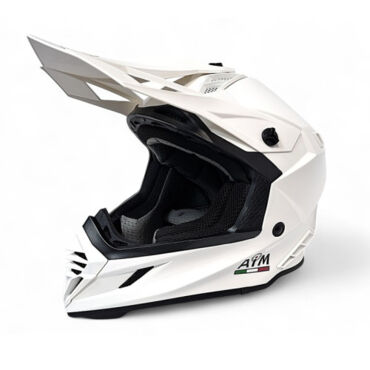 AiM Шлем RH855 White Glossy - миниатюра 2
