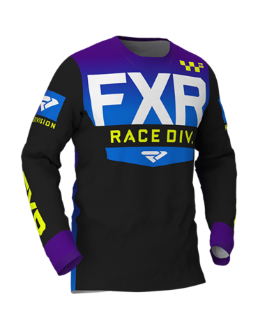 Джерси FXR HELIUM MX, Black Purple Blue Fade