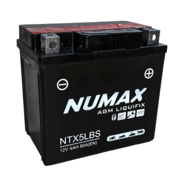 Аккумулятор кислотный NTX5LBS 12V 4Ah 80A 113 х 70 х 105 Beta RR, Xtrainer - миниатюра 1
