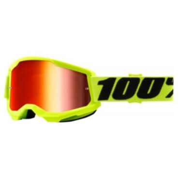 100% Очки Strata 2 Goggle Yellow Mirror Red Lens - миниатюра 1