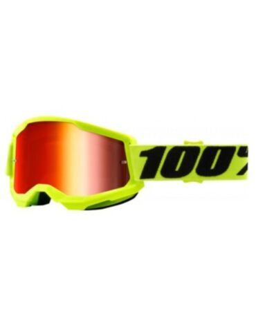 100% Очки Strata 2 Goggle Yellow Mirror Red Lens