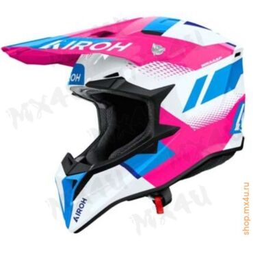 Кроссовый шлем Wraaap Vision Pink Gloss розовый - миниатюра 1