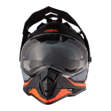 ONEAL Шлем кроссовый со стеклом Sierra R V24, мат. оранжевый черный - миниатюра 2