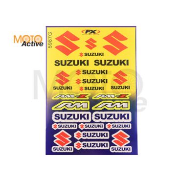 Наклейки (набор) спонсор SUZUKI (40х28см) (#5987G) - миниатюра 1