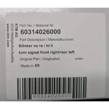 KTM поворотник 790 890 1190 1290 ( 60314026000 / 76014026000 ) - миниатюра 3