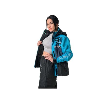 Starks Дождевая куртка женская Dry Rain DR 219 Серый Бирюзовый - миниатюра 7
