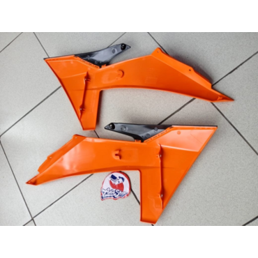 KTM спойлер радиатора комплект ( оранжевый ) SX SXF 23 24, EXC EXCF 24-> ( A46008054000EB1 ) - миниатюра 2