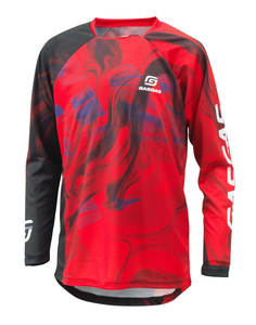 Мотоджерси подростковая GASGAS KIDS OFFROAD JERSEY, red black (YM, Детская Кросс эндуро) - миниатюра 2