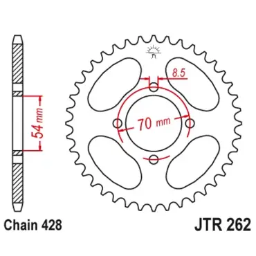 Звезда ведомая JTR262 - миниатюра 1