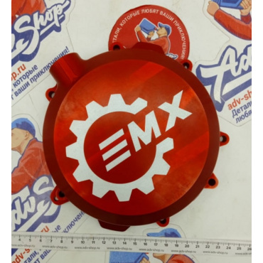 EMX TECH RED усиленная крышка сцепления красная KTM 250 300 EXC TPI SX XC 17 23 / HQV TEi -TXi TCi 17 23 ( 74 22 003 RED ) - миниатюра 3