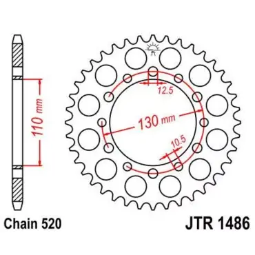 Звезда ведомая JTR1486 - миниатюра 1