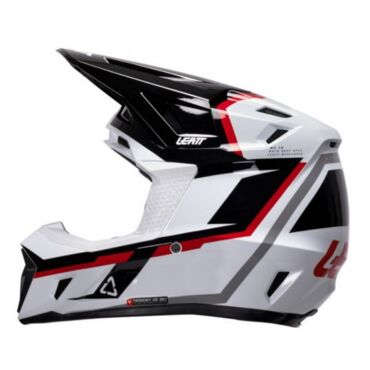 Leatt Шлем кроссовый  7.5 V26 White Red + очки Velocity 4.5 - миниатюра 7