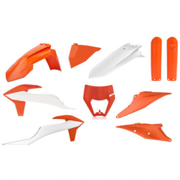 Полный комплект пластика Polisport KTM EXC EXC F / XC W XCF W 20 23 (оранж. белый) - миниатюра 1