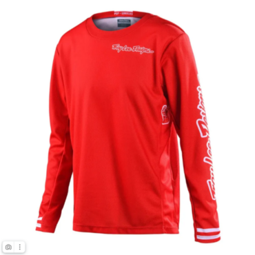 Мотоджерси подростковая Troy Lee Designs Youth GP Jersey, mono red (YL, Детская Кросс эндуро) - миниатюра 1