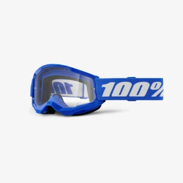 Очки подростковые 100% STRATA 2 JUNIOR Goggle Blue - Clear Lens - миниатюра 1