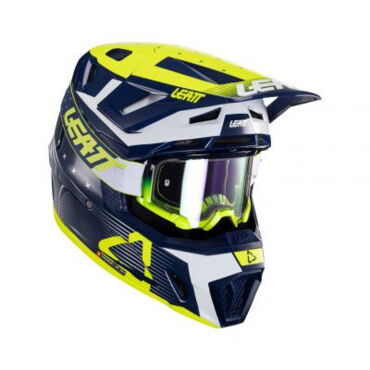 Шлем кроссовый Leatt 7.5 V24 Blue - миниатюра 1