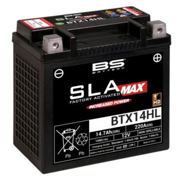 Аккумулятор BTX14HL YTX14HL (FA)  MAX - миниатюра 1