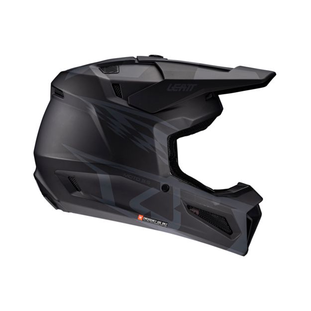 Шлем кроссовый Leatt Moto 3.5 Stealth (ЧЗ) - фото 4