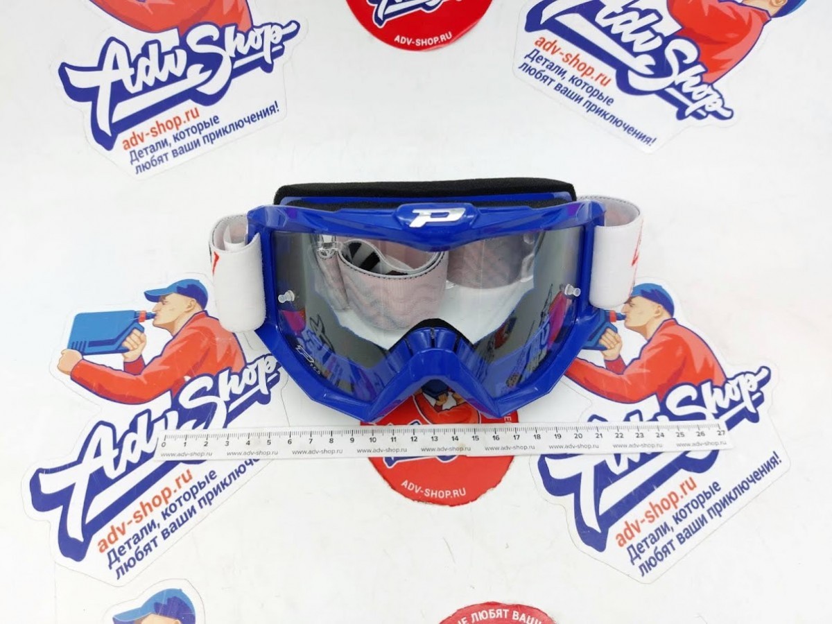 Progrip Atzaki 3201 104 ( очки ) маска синяя с защитой от царапин с прозрачной линзой 3213 //  PZ3201BL - фото 3