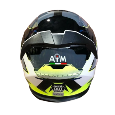 AiM Шлем JK526 Yellow Grey White - миниатюра 3