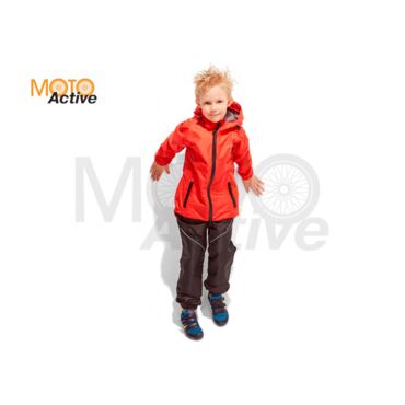 Детский комплект дождевой (куртка, брюки) EVO Kids RED (мембрана) - миниатюра 5