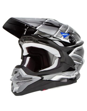 Шлем для мотокросса Shoei VFX WR Glaive TC 5 , черно белый