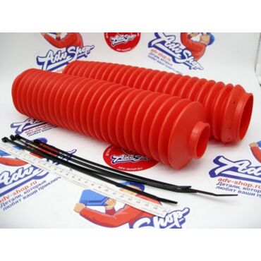 PROGRIP ForkBoots  Гофры передней вилки 42 45 60 цвет красный (комплект) (PG 2510 LONG) - миниатюра 2