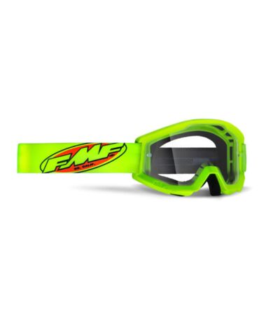 Маска кроссовая FMF Powercore Core Yellow - прозрачная линза