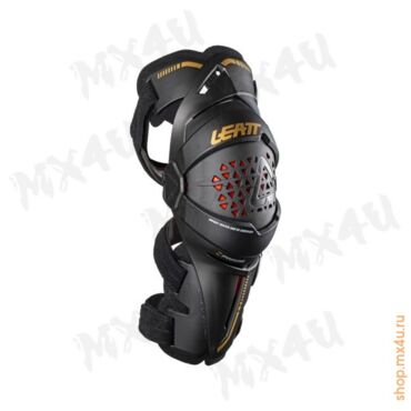 Шарнирные наколенники Leatt Z Frame V22 - черный\золотой - миниатюра 4