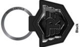 Брелок для ключей карабин WING LOGO STENCIL KEYCHAIN BLACK - миниатюра 1