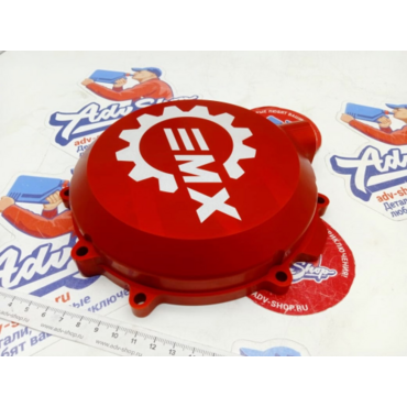EMX TECH RED усиленная крышка сцепления красная KTM 250 300 EXC TPI SX XC 17 23 / HQV TEi -TXi TCi 17 23 ( 74 22 003 RED ) - миниатюра 4