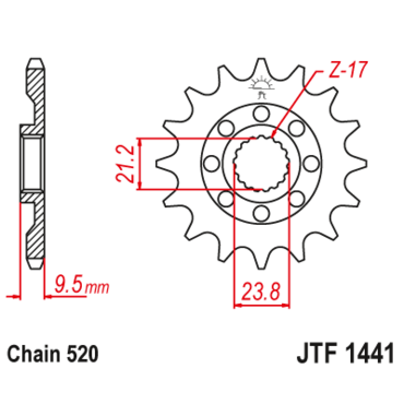 Звезда ведущая JTF1441.13SC - миниатюра 1