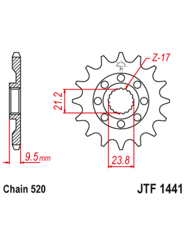 Звезда ведущая JTF1441.13SC