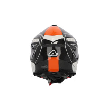 Acerbis Шлем Steel Carbon White Orange - миниатюра 4