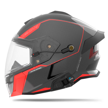 509 Шлем Delta V Carbon Commander с подогревом Racing Red - миниатюра 4