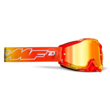 Маска кросс FMF - 100%  Powerbomb Osborne с зеркальной красной линзой - миниатюра 1