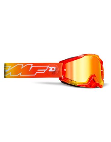 Маска кросс FMF - 100%  Powerbomb Osborne с зеркальной красной линзой