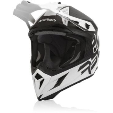 Acerbis Шлем Steel Carbon White Black - миниатюра 5