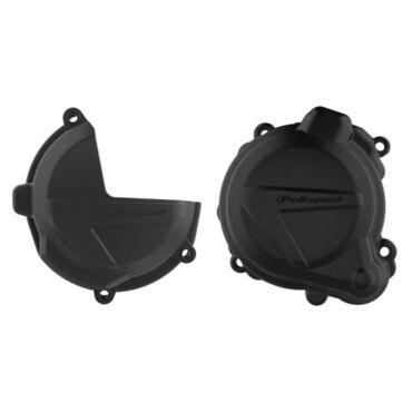 Комплект защиты крышек сцепления генератора помаы Polisport RR X Trainer 250 300 18 25 черн. - миниатюра 1