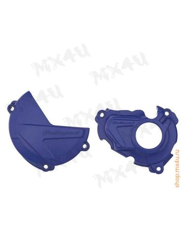 Комплект защита крышки сцепления + зажигания Yamaha YZ125 '08 23 синяя