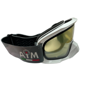 Очки снегоходные с двойной линзой AiM (PRO) 186 103 White Glossy - миниатюра 2