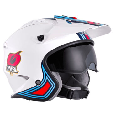 ONEAL Шлем открытый Volt MN1, глянец Белый красный - миниатюра 5