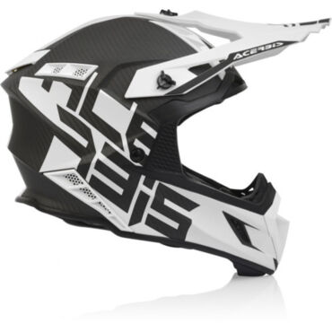 Acerbis Шлем Steel Carbon White Black - миниатюра 6
