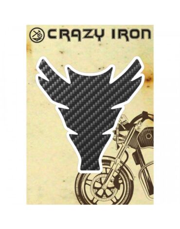 Наклейка на бак Crazy Iron, под карбон №3