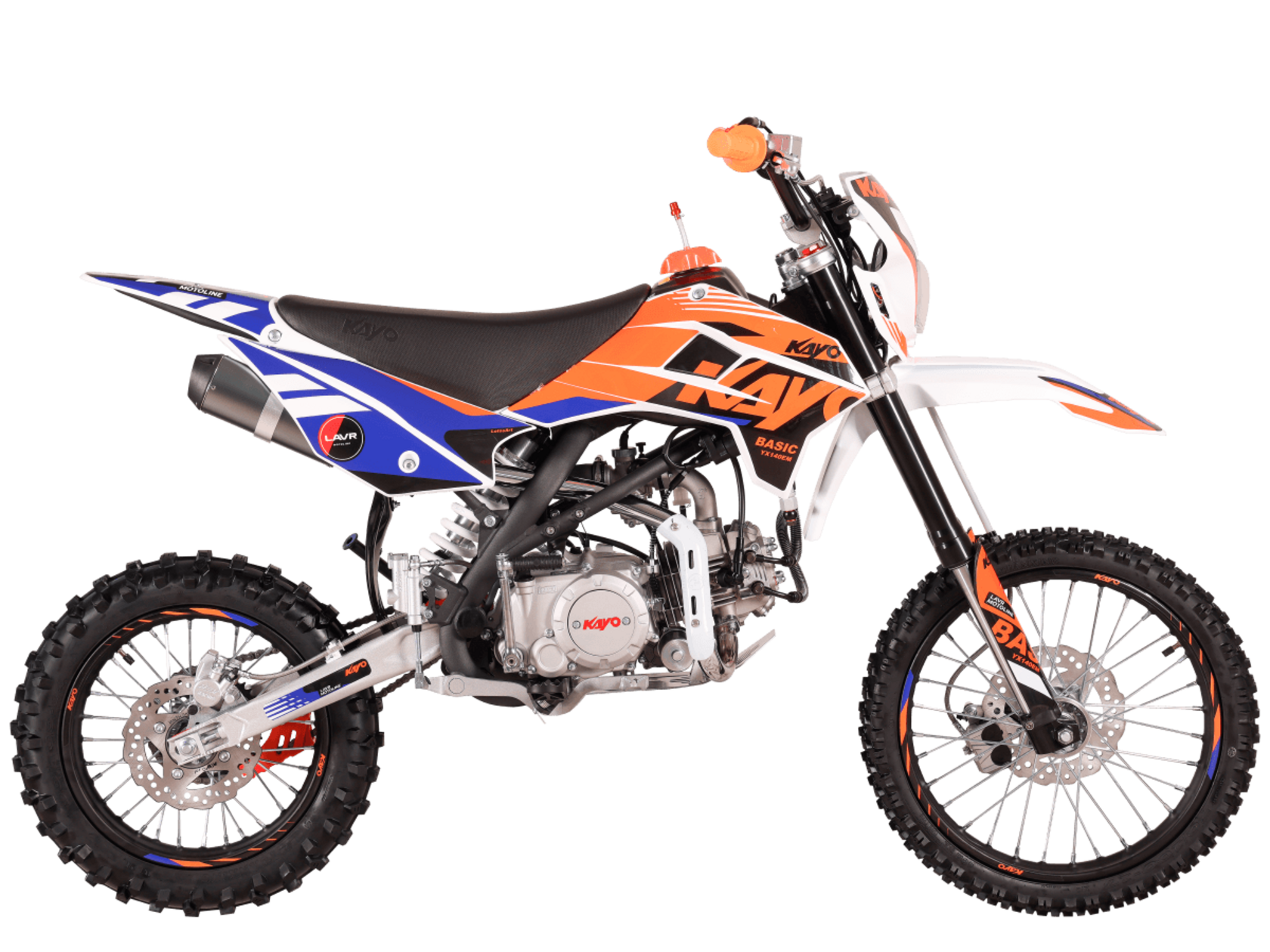Питбайк Kayo Basic YX140EM 17 14 KRZ (механ. сцепл., эл.стартер 2026 г.) - фото 6