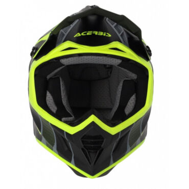 Acerbis Шлем кроссовый X Track 22 06 Black Fluo Yellow - миниатюра 3