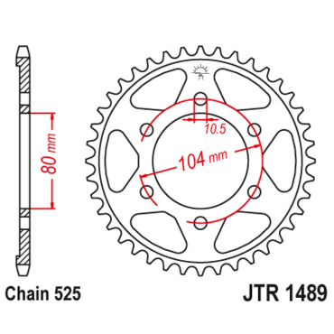 Звезда ведомая JTR1489 39 - миниатюра 1